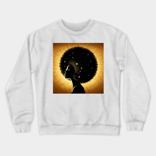 Afrocentric Queen Gold Crewneck Sweatshirt